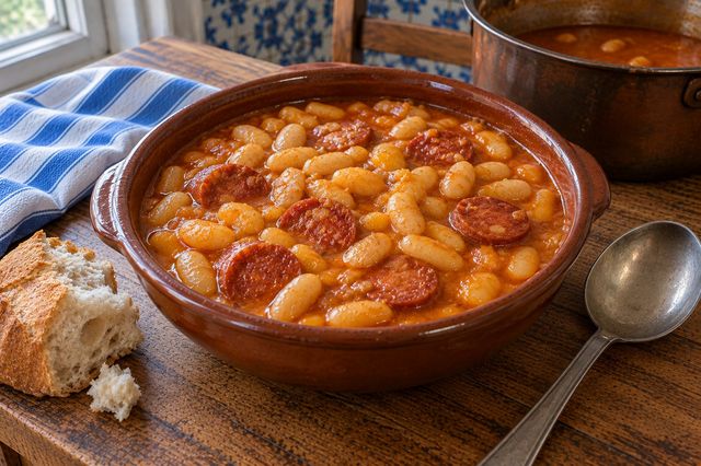 White beans with chorizo